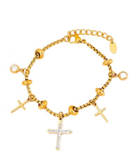 Cross Charm Bracelet
