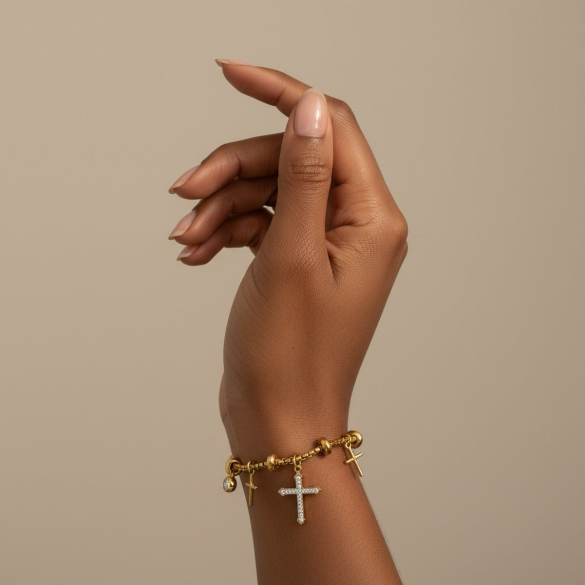 Cross Charm Bracelet