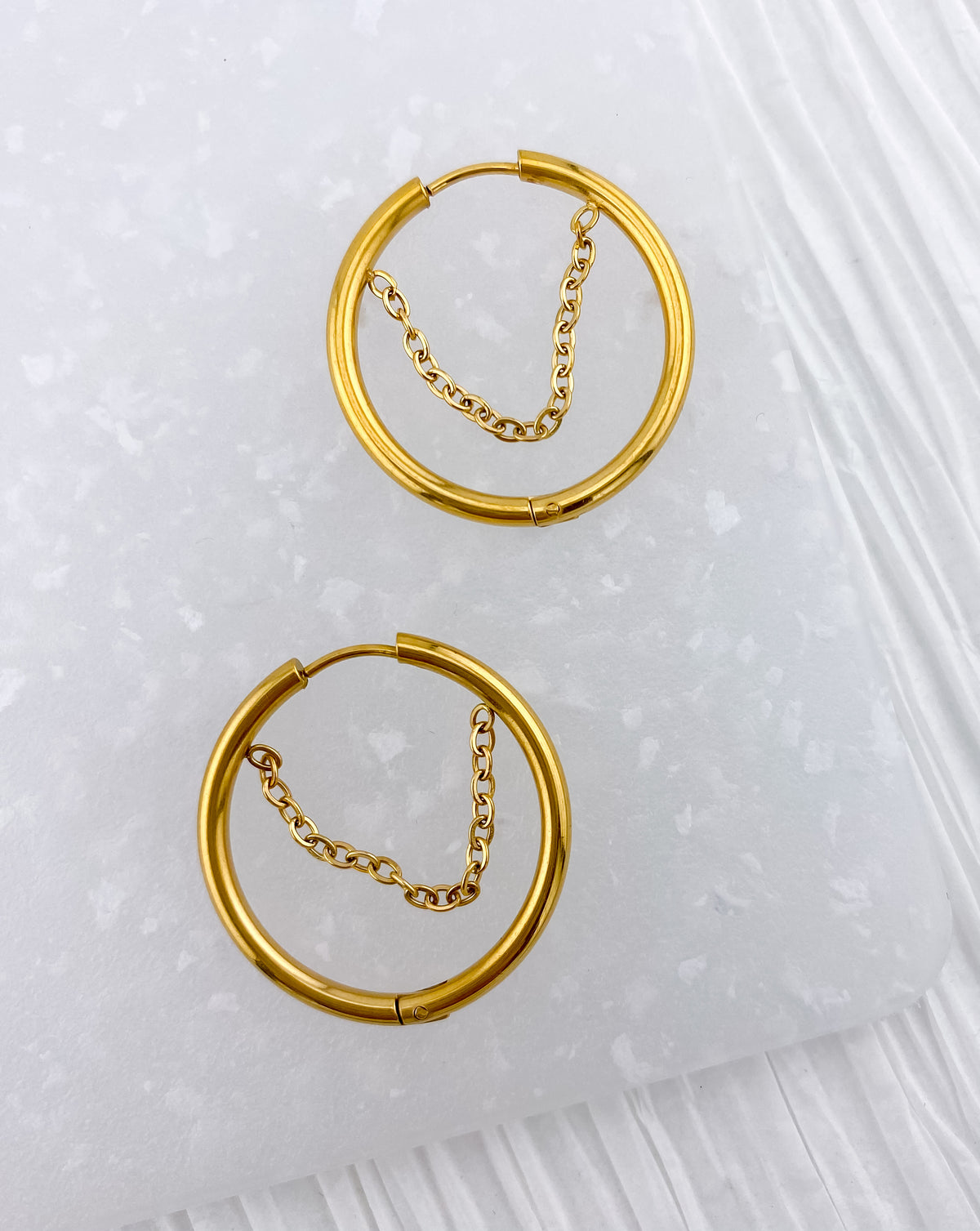 Leigh Chain Hoops