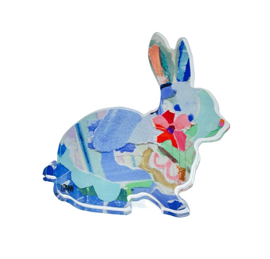 Acrylic Bunny in Blue